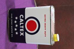 Caltex 5 Star Motor Oil Tin