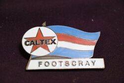Caltex Badge " Footscray AFL" By F H Stephens Pt Melbourne