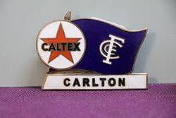 Caltex Badge andquotCarlton AFLandquot By FH Stephens Pt Melbourne