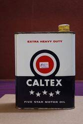 Caltex Five Star Motor Oil Tin