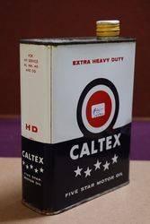 Caltex Five Star Motor Oil Tin