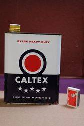 Caltex Five Star Motor Oil Tin