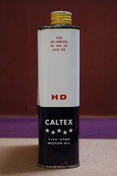 Caltex Five Star Motor Oil Tin