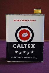 Caltex Five Star Motor Oil Tin