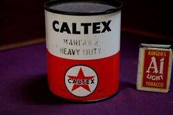 Caltex Martak Heavy Duty One Pound Grease Tin.