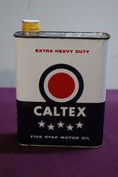 Caltex SAE 30 Motor Oil Tin