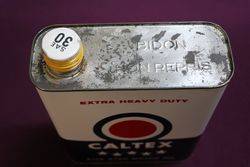 Caltex SAE 30 Motor Oil Tin