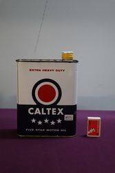 Caltex SAE 30 Motor Oil Tin