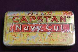 Capstan Navy Cut Tobacco Tin WDand HO Wills
