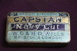Capstan Navy Cut Tobacco Tins WDand HO Wills