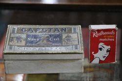 Capstan Players Medium Navy Cut Tobacco Tin