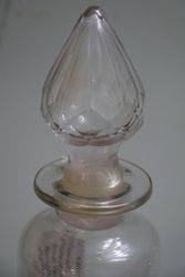 Carboy Pear Shaped Apothecary Bottle With Faceted Lid