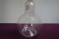 Carboy Pear Shaped Apothecary Bottle With Faceted Lid