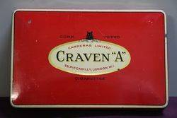 Carven andquotAandquot CorkTipped Virginia Carreras Limited Cigarettes Tin