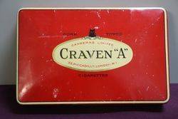 Carven "A" Cork-Tipped Virginia Carreras Limited Cigarettes Tin