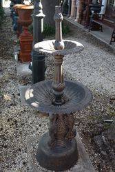 Cast Iron 2 Tier Ibis Fountain 