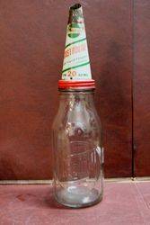 Castrol Embossed Z Quart Bottle