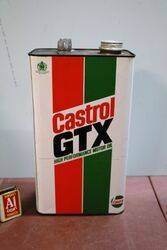 Castrol GTX Liquid Engineering 5 litre Motor Oil Tin.