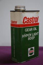 Castrol L Gear Oil HYpoy Light 80 EP one Litre Motor Oil Tin 