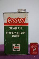 Castrol L Gear Oil HYpoy Light 80 EP one Litre Motor Oil Tin 