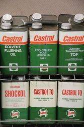 Castrol Motor Oil Forecourt Basket Rack With Enamel Signs To Each End 