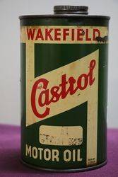 Castrol One Quart Oil Tin