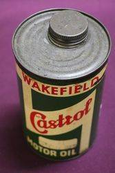 Castrol One Quart Oil Tin