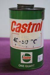 Castrol One Quart Oil Tin