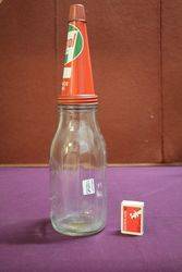 Castrol Quart Oil Bottle with Original Tin Pourer