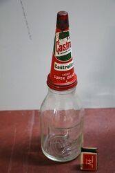 Castrol Wakefield Embossed Quart Oil Bottle