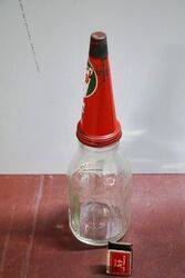 Castrol Wakefield Embossed Quart Oil Bottle