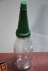 Castrol Z One Quart Oil Bottle with Tin Top
