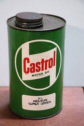 Castrol "Z" XL Medium Super Grade Motor Oil Quart Tin.