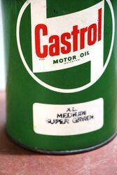 Castrol Z XL Medium Super Grade Motor Oil Quart Tin
