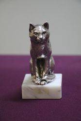 Cat Mascot By Lejeune on Marble Stand 