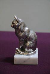 Cat Mascot By Lejeune on Marble Stand 