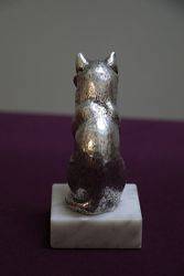 Cat Mascot By Lejeune on Marble Stand 