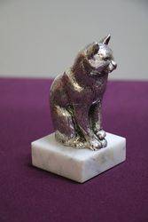 Cat Mascot By Lejeune on Marble Stand 