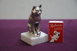 Cat Mascot By Lejeune on Marble Stand 