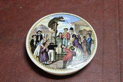 Ceramic Russian Bears Grease Pictorial Pot Lid