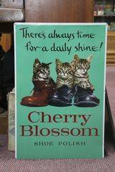 Cherry Blossom Boot Polish Pictorial Tin Sign