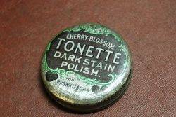 Cherry Blossom Tonette Boot Polish Tin