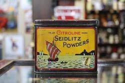 Citroline Seidlitz Powders Pictorial Advertising Tin