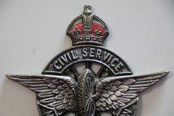 Civil Service Motoring Association Car Badge 