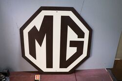 Classic C20th MG Cars Screen Printed Tin Sign 