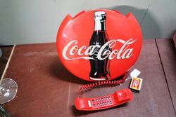 Classic CocaCola Button Plastic Telephone 