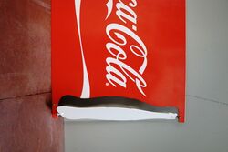 Classic CocaCola Double Sided Screen Printed Alloy Sign 