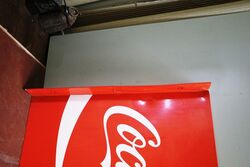 Classic CocaCola Double Sided Screen Printed Alloy Sign 