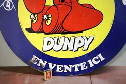 Classic Dunlop Dunpy Screen Printed Pictorial Double Sided Tin Sign