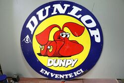 Classic Dunlop Dunpy Screen Printed Pictorial Double Sided Tin Sign